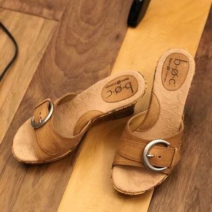 Born tan platform sandals